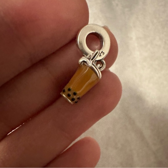 NWOT Bobba Tea Silver Pandora Fit Charm - Picture 7 of 10
